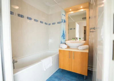Salle de bain avec baignoire