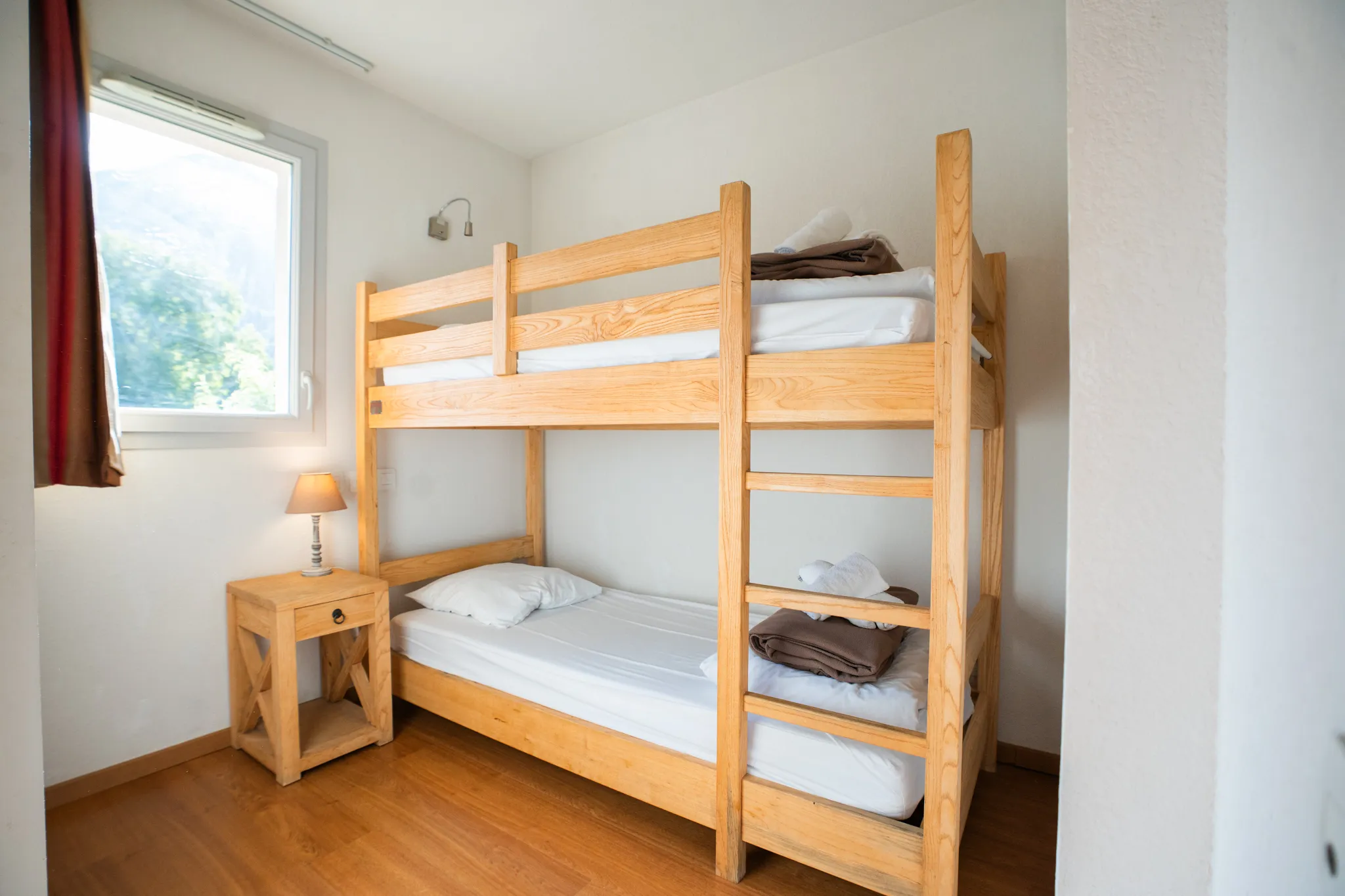 Chambre avec lits superposés