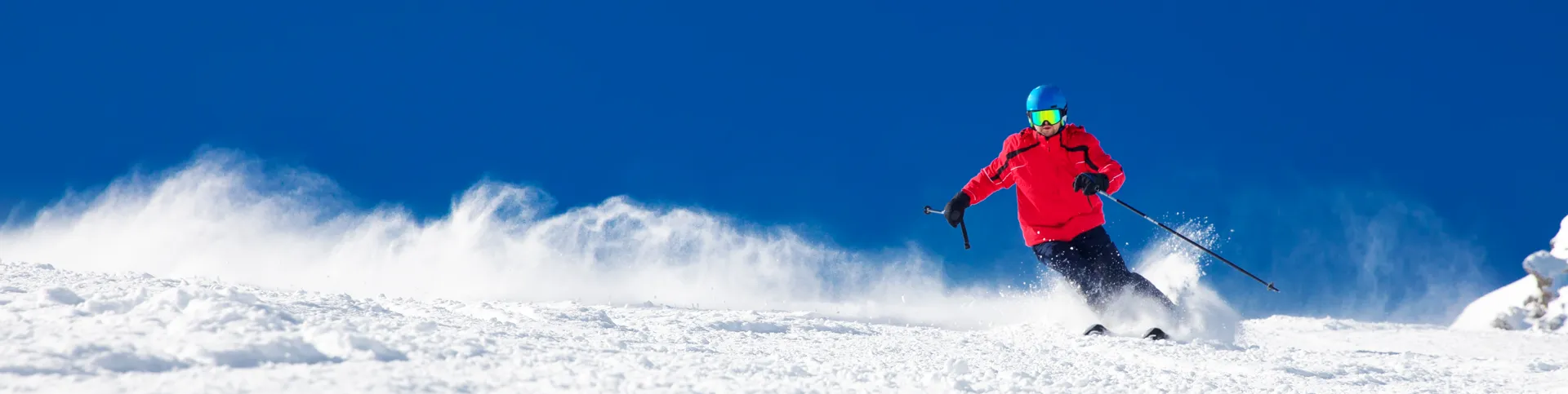 Homme en train de faire du ski